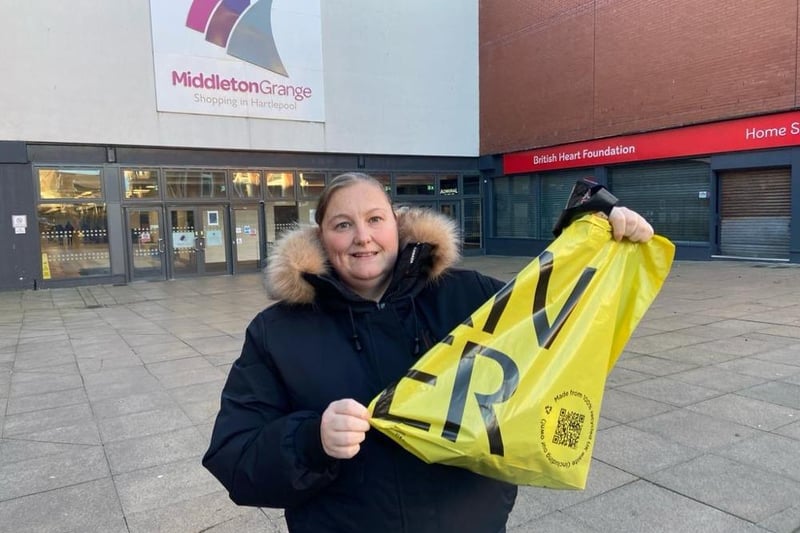 Natasha Harrison, who lives in the Mill House area of town, bagged herself a bargain nice and early