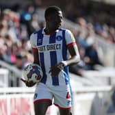 Mouhamed Niang has struggled with injury throughout Keith Curle's time at Hartlepool United. (Credit: Mark Fletcher | MI News)