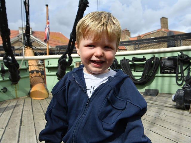 Finley Kaveney enjoys himself.