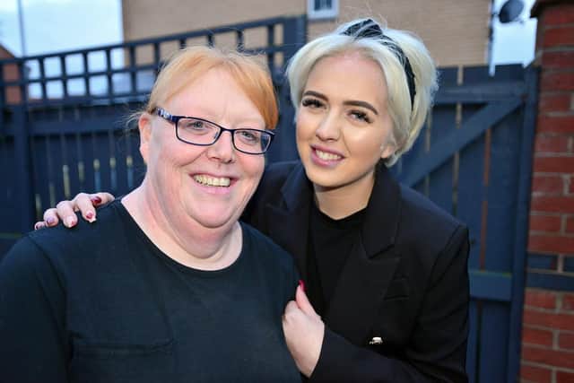 Jade Henderson with her mum Sharon. Picture by Frank Reid
