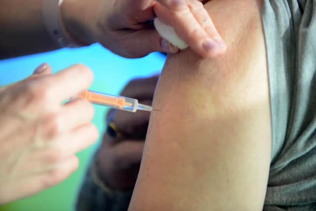 Health chiefs are concerned over anti-vaccination stickers appearing in Hartlepool
