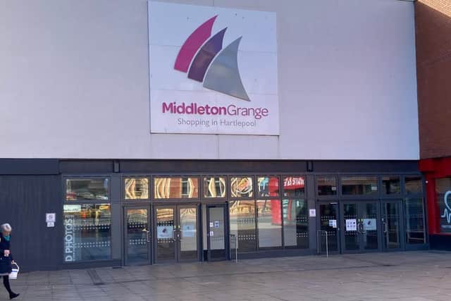 The incident happened at Middleton Grange shopping centre in Hartlepool