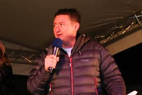 Neil Green during Hartlepool's Christmas lights switch on in 2016.