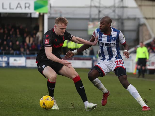 Hartlepool United were comfortably beaten by Stoke City in the FA Cup. (Credit: Mark Fletcher | MI News)