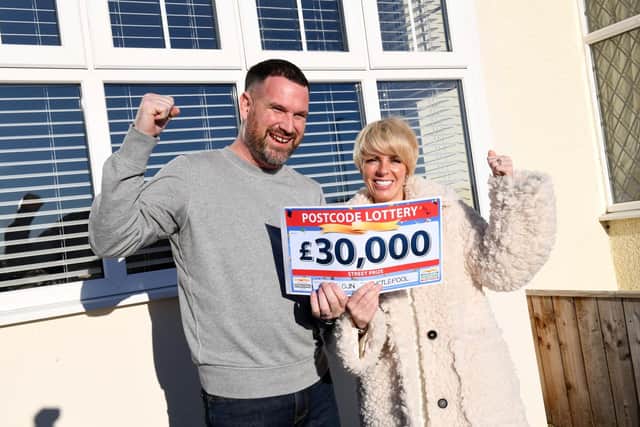 Stephen Wearmouth and his wife Kirsty are planning to treat their children with the winnings.