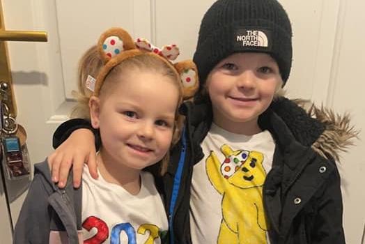 Isabel-Rose, four, and Charlie, five.