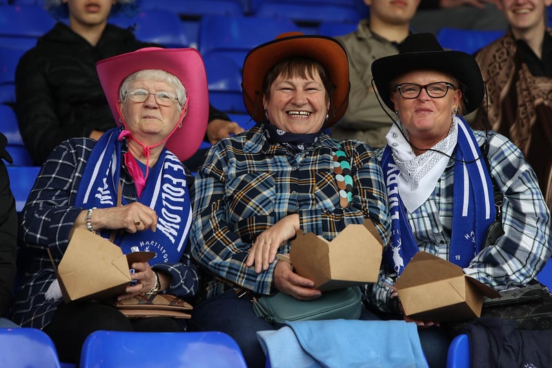 Cowboys and cowgirls travelled to Stockport in 2023 for a subdued party following Hartlepool's relegation from League Two.