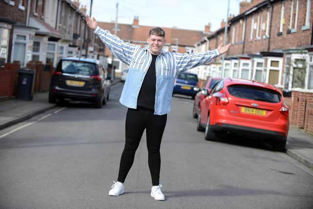 Eurovision contestant Michael Rice from Hartlepool pictured just before he set off to represent the UK in 2019.