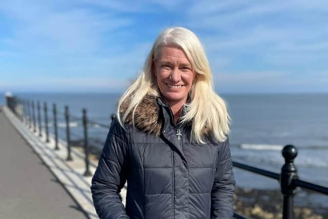 Conservative co-chairman Amanda Milling on the Headland ahead of the Hartlepool by-election following the shock resignation of MP Mike Hill