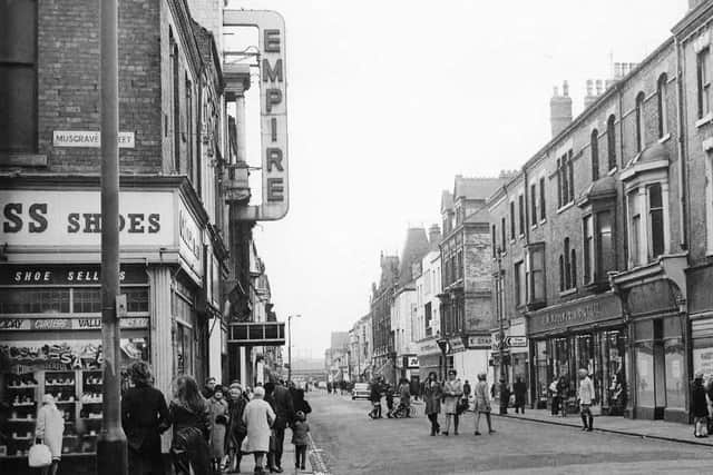 A view of Lynn Street at the junction of Musgrave Street with the Empire Theatre pictured.