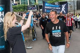 Jeff Stelling who is urging men to get tests for prostate cancer.