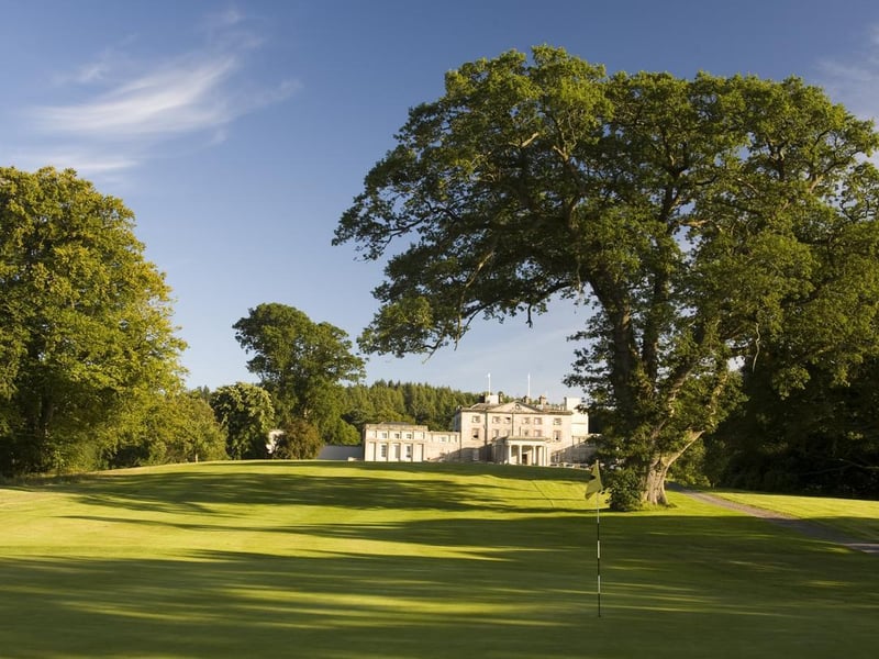 The Cally Palace Hotel enjoys a beautiful location in the Dumfries and Galloway countryside near Castle Douglas and has a golf course and an indoor leisure complex.