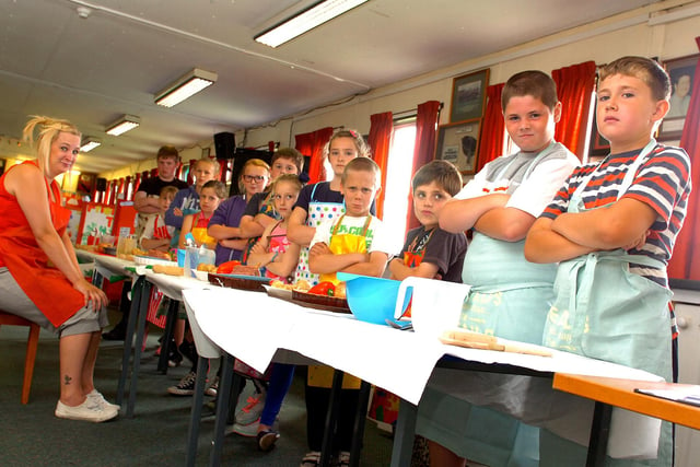 Youngsters at the Oscars play scheme at Brinkburn prepare for their cook-off event in 2013. Were you there?