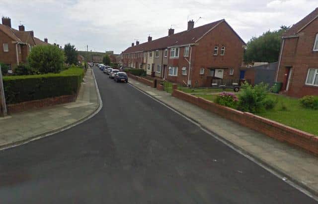 The incident is said to have taken place in Hartlepool's Bruntoft Avenue and Lamberd Road, above.