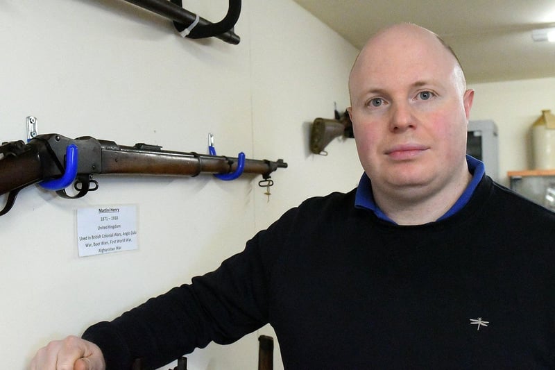 Andrew Holliday waits for his next visitors at the Heugh Battery Museum.