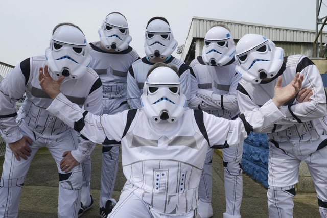 Hartlepool United fans dressed as storm troopers 6 years ago.