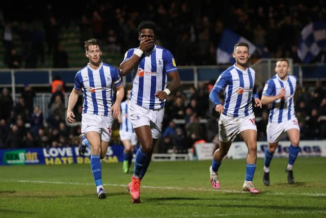Omar Bogle ended a run of eight games without a goal by scoring the equaliser against Forest Green Rovers. (Credit: Mark Fletcher | MI News)