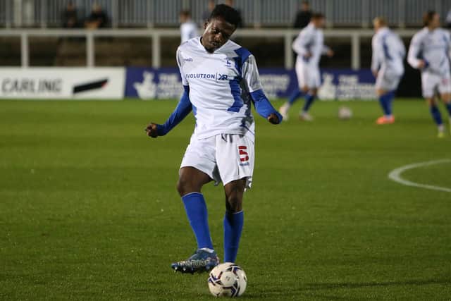 Timi Odusina is one of three players still to agree new deals at the Suit Direct Stadium. (Credit: Michael Driver | MI News)