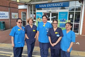 Some of the first intake of Filipino nurses are pictured at the University Hospital of Hartlepool.