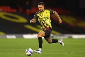 Andre Gray playing for Watford.