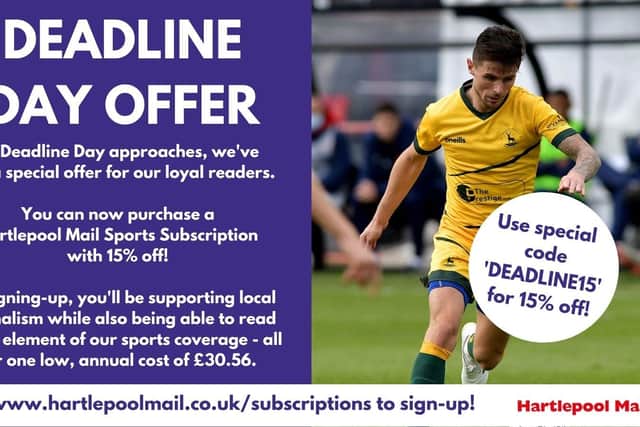 Hartlepool Mail readers can take advantage of 15% off before midnight on Friday.