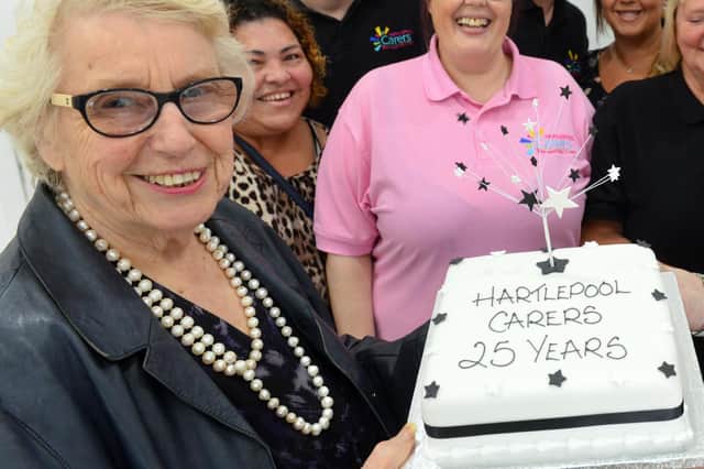 Ruby Marshall at the 25th anniversary of Hartlepool Carers.