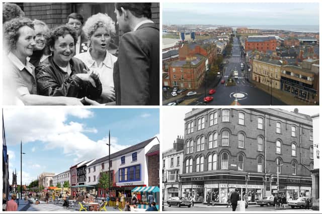 Past - and potentially future - images of Hartlepool's Church Street.