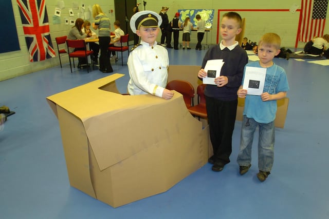 Learning about the world on Geography Day in 2010.