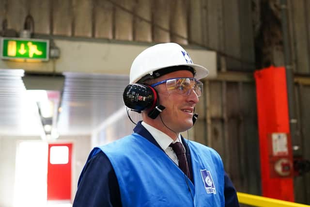 Dr Paul Williams, Labour Party candidate for Hartlepool visits Liberty Steel. Picture: Ian Forsyth/Getty Images.