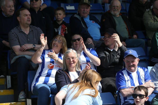 Hartlepool United supporters turned out in force all season long both home and away. (Credit: Mark Fletcher | MI News)