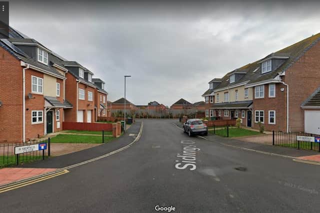 The fire happened at a house in Sidings Close.