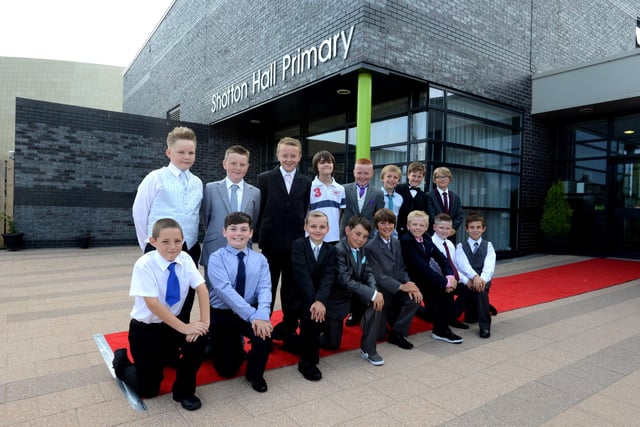 And here are the boys at Shotton Hall Primary School looking smart for their 2013 junior prom.