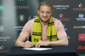 Hartlepool United play-off hero Luke Armstrong joins League Two rivals Harrogate Town. (Photo credit: Harrogate Town)