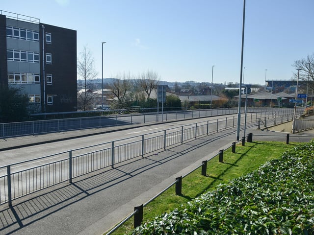 Normally busy roads are deserted