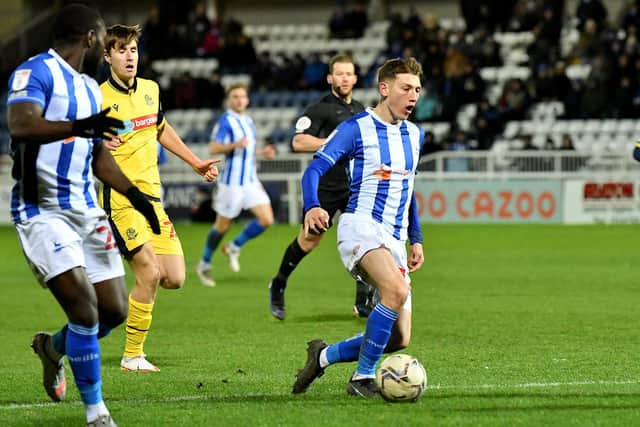 Joe Grey has returned to the Hartlepool United side this season after a back injury last year. Picture by FRANK REID