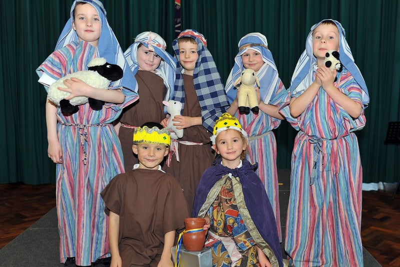Pupils from Barnard Grove Primary School's Nativity play in 2012. Picture by FRANK REID