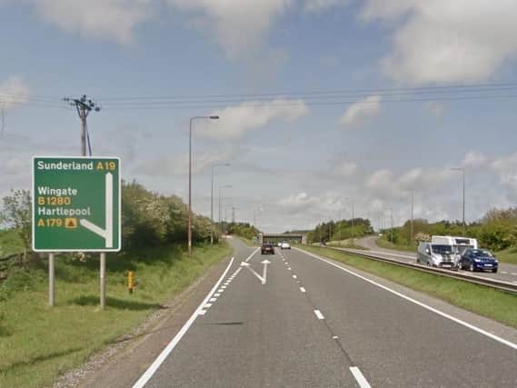 The A19 was closed in both directions following a crash near the Sheraton turn-off.