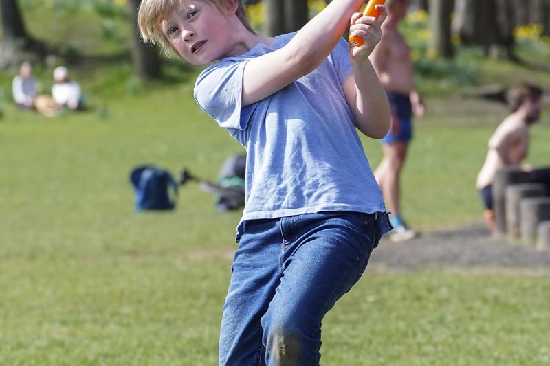 Nine-year-old Finnley Young in Endcliffe Park