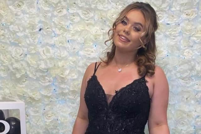 Georgia says she instantly knew she wanted to give her dress away to someone who can't afford one for prom.