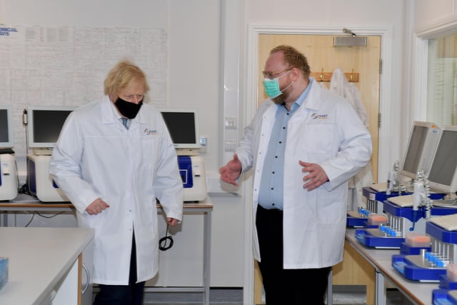 Prime Minister Boris Johnson at Hart Biologicals last year. Did you get to meet him?