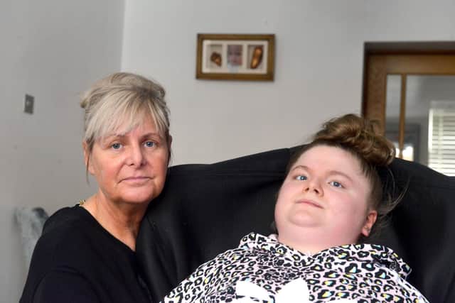 Worrying times during the cost-of-living crisis for Hartlepool mum Clair Foster who provides 24/7 care for her daughter Talia Foster.
