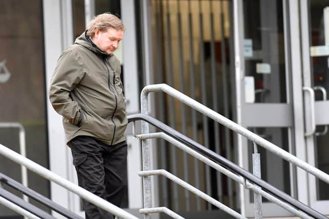 Neil Hunter photographed leaving Teesside Magistrates Court on Thursday, February 1.