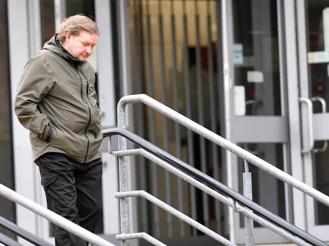 Neil Hunter photographed leaving Teesside Magistrates Court on Thursday, February 1.