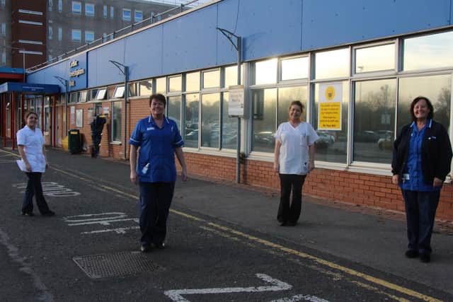 Hospital staff who are backing the food bank appeal
