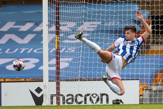 Edon Pruti has been a regular for Hartlepool United since joining from Brentford in January. (Photo: Mike Morese | MI News)