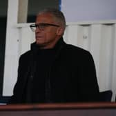 Keith Curle addressed Hartlepool United's search for forwards in the January transfer window. (Credit: Michael Driver | MI News)