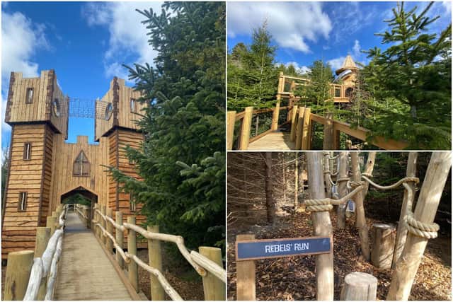 The new Plotters' Forest playground at Raby Castle, County Durham