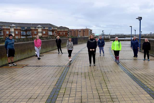 Members of Hartlepool United Community Sports Foundation Couch to 5K running group.