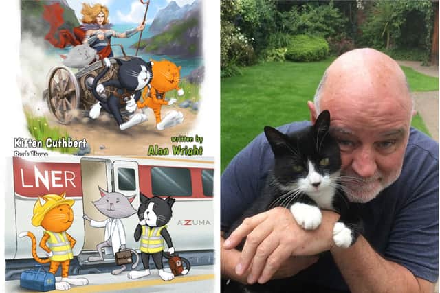 Alan Wright whose children's books have become a huge success under the Kitten Cuthbert title.