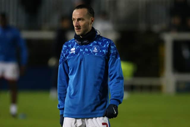 Jamie Sterry has admitted it has been the worst period of his career when dealing with injuries at Hartlepool United this season. (Credit: Michael Driver | MI News)